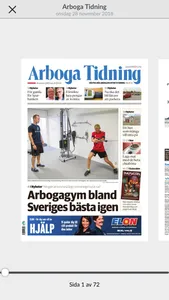 Arboga Tidning e-tidning screenshot 2