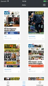 VLT e-tidning screenshot 1