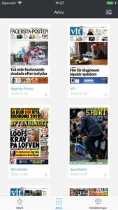 Fagersta-Posten e-tidning screenshot 1