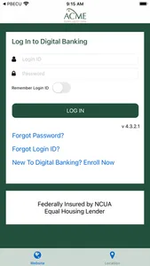 Acme FCU Mobile Banking screenshot 0