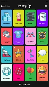 Party Qs - Questions App screenshot 1