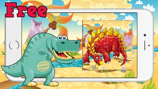 Pre-K Activities Puzzles - Dinosaur Jigsaw Game screenshot 3
