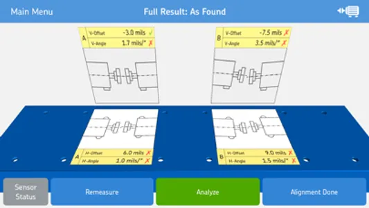 SKF Machine train alignment screenshot 1