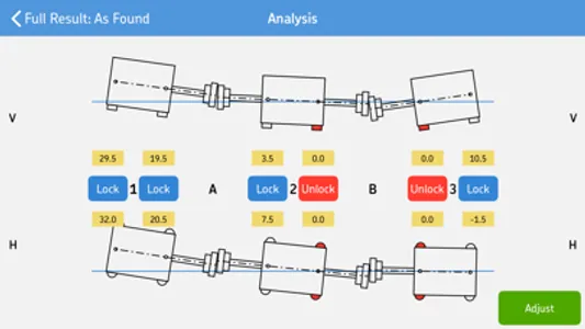 SKF Machine train alignment screenshot 2