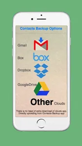 Contacts Backup - for Google drive, Box, Dropbox screenshot 1