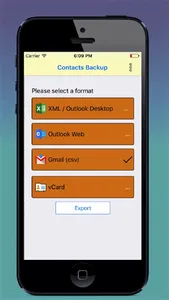 Contacts Backup - for Google drive, Box, Dropbox screenshot 4