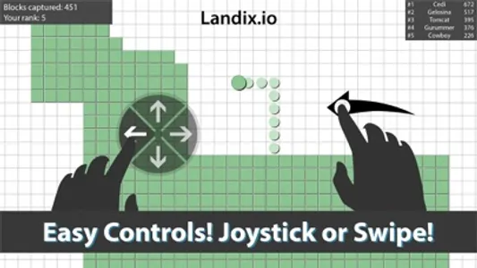 Landix.io Split Snake Cells screenshot 1