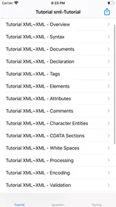 Tutorial for XML screenshot 0