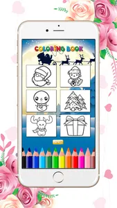 Coloring Book Christmas: Paint Santa,Gift,snowman screenshot 3