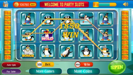 Frozen Penguin Slots Machine screenshot 2