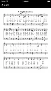 Adventist hymnal screenshot 2