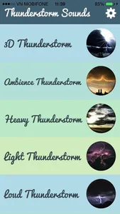 Thunderstorm Sounds Nature - Thunder Sounds Sleep screenshot 1