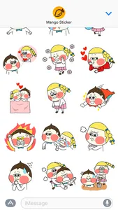 Chestnut Couple - Mango Sticker screenshot 2