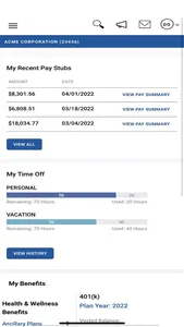 Paychex Oasis Employee Connect screenshot 1