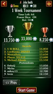 Farkle Craps: Dice Game Online screenshot 2