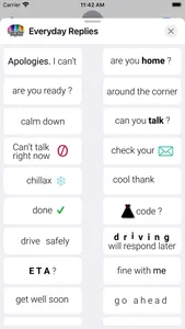 Everyday Replies screenshot 1