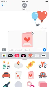 Romantic Stickers screenshot 1