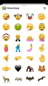 Extra Emoji Smiley Stickers screenshot 0