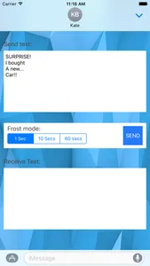 Frost.m - self destructing texts screenshot 1