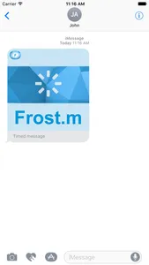 Frost.m - self destructing texts screenshot 2