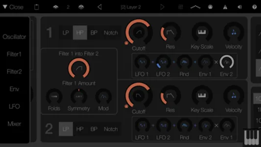 LayR-Multi Timbral Synthesizer screenshot 1