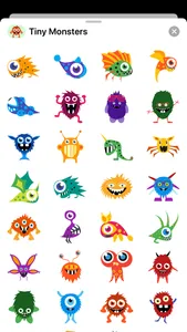 Tiny Monster Creature Stickers screenshot 1