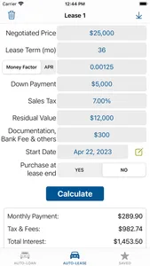 Car Loan Calculator,Auto Lease screenshot 4