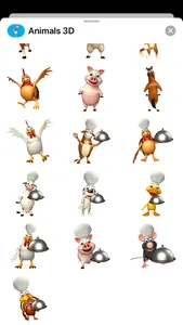 Animal 3D Stickers - Emojis screenshot 2