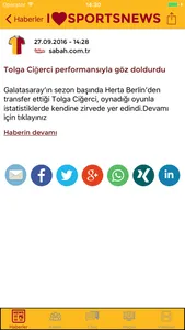 Sports News - Galatasaray SK edition screenshot 2