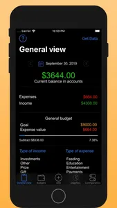 Budget control of expenses screenshot 1