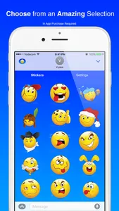 Cool Smiley Sticker Emoji for iMessage screenshot 1