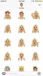 Pia Mia ™ by Moji Stickers screenshot 1