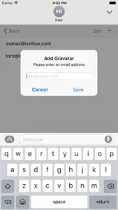 Gravatars screenshot 2