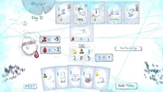 Frost - Survival card game screenshot 1