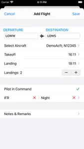 SkyPilot 3 - Flight Logbook screenshot 1