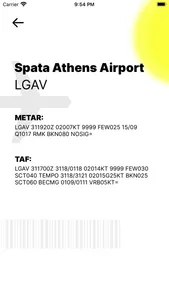 Greek METAR screenshot 1