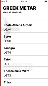 Greek METAR screenshot 2