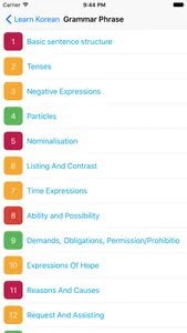 Learn Korean - Grammar screenshot 2