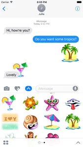 Tropic Stickers screenshot 1