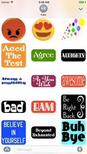 Sticker Phrase - stickers for iMessages screenshot 1