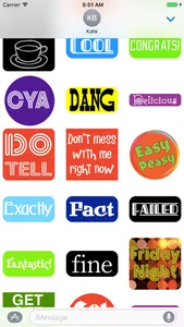 Sticker Phrase - stickers for iMessages screenshot 2