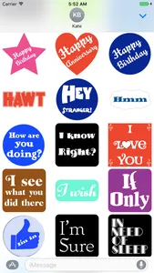 Sticker Phrase - stickers for iMessages screenshot 3