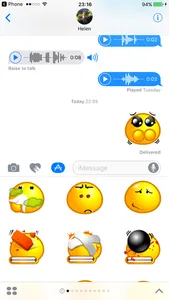 Yellow Bubble Emoji Sticker Pack for iMessage screenshot 0