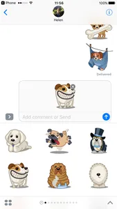 Dog Emoji Animated Sticker Pack for iMessage screenshot 1