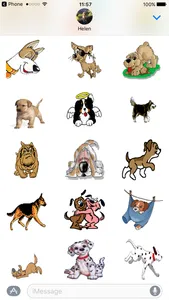 Dog Emoji Animated Sticker Pack for iMessage screenshot 2