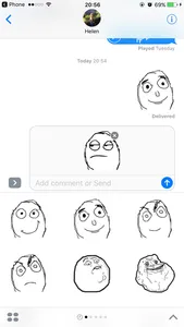 Troll Face Rage Stickers screenshot 1