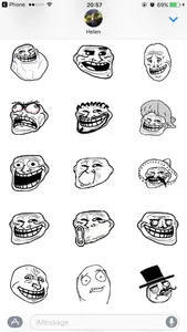 Troll Face Rage Stickers screenshot 2