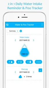 Water Reminder & Poo Tracker screenshot 0