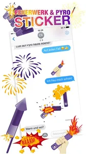 Feuerwerk, Pyro, Bengalos & Silvester Sticker screenshot 1