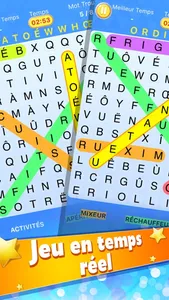 Recherche De Mot - Mots mêlés,Jeu de lettres screenshot 1